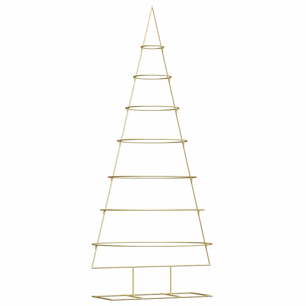 Metall juletre med stativ Gull 210 cm Pulverlakkert stål