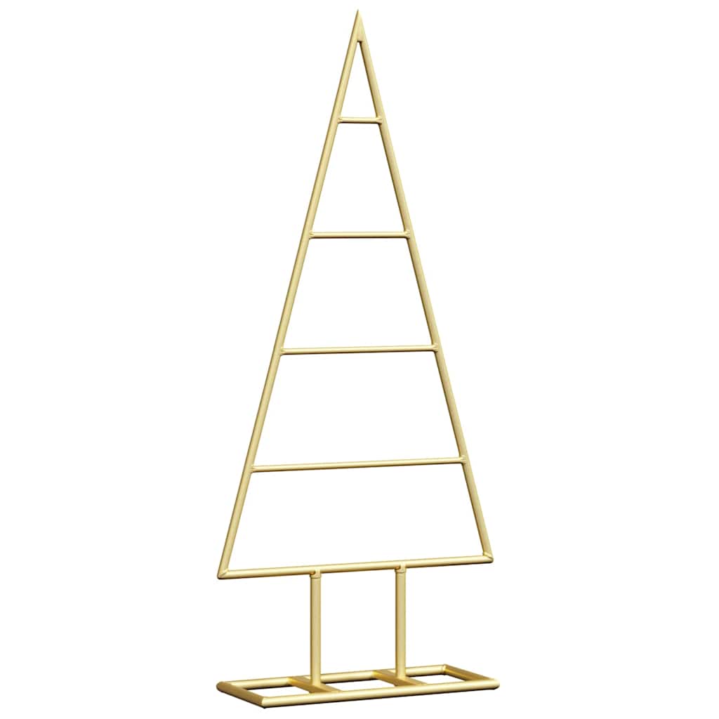 Metall juletre med stativ Gull 60 cm Pulverlakkert stål