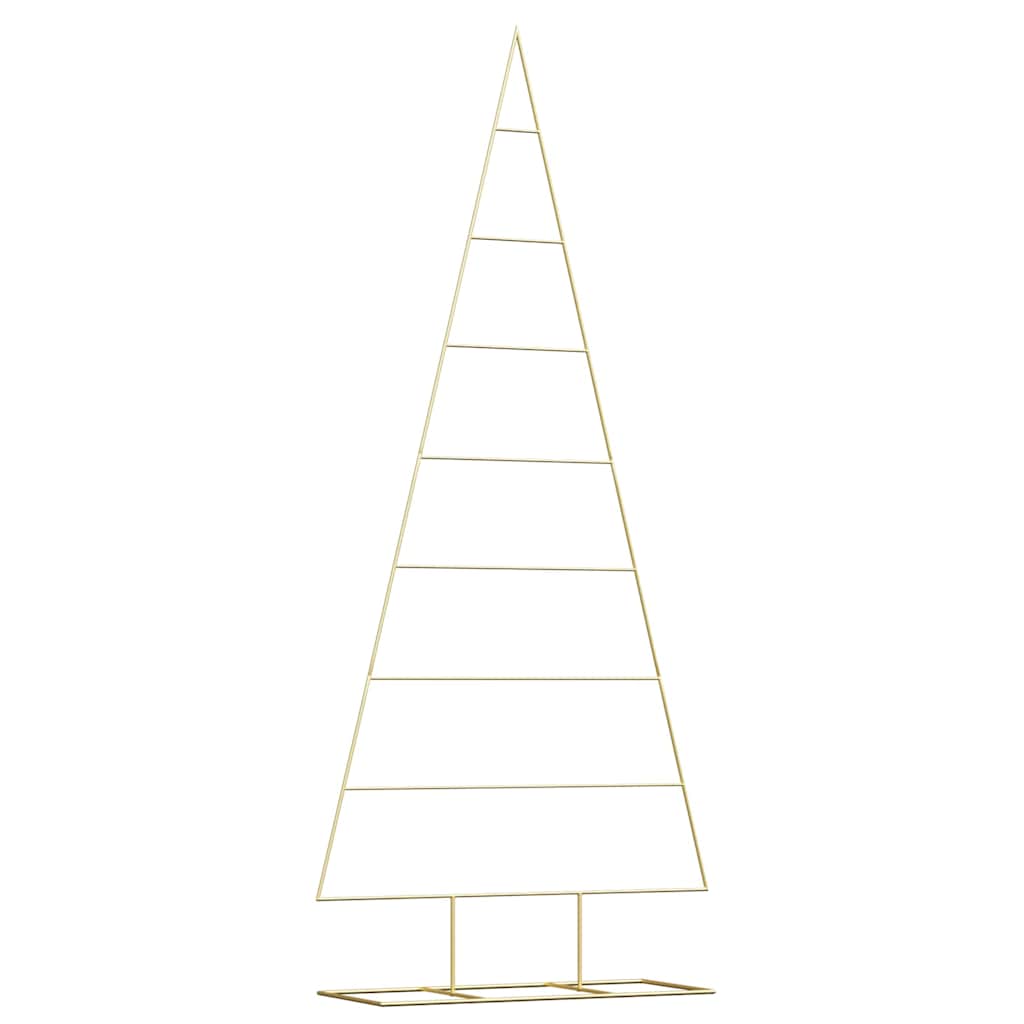 Metall juletre med stativ Gull 210 cm Pulverlakkert stål