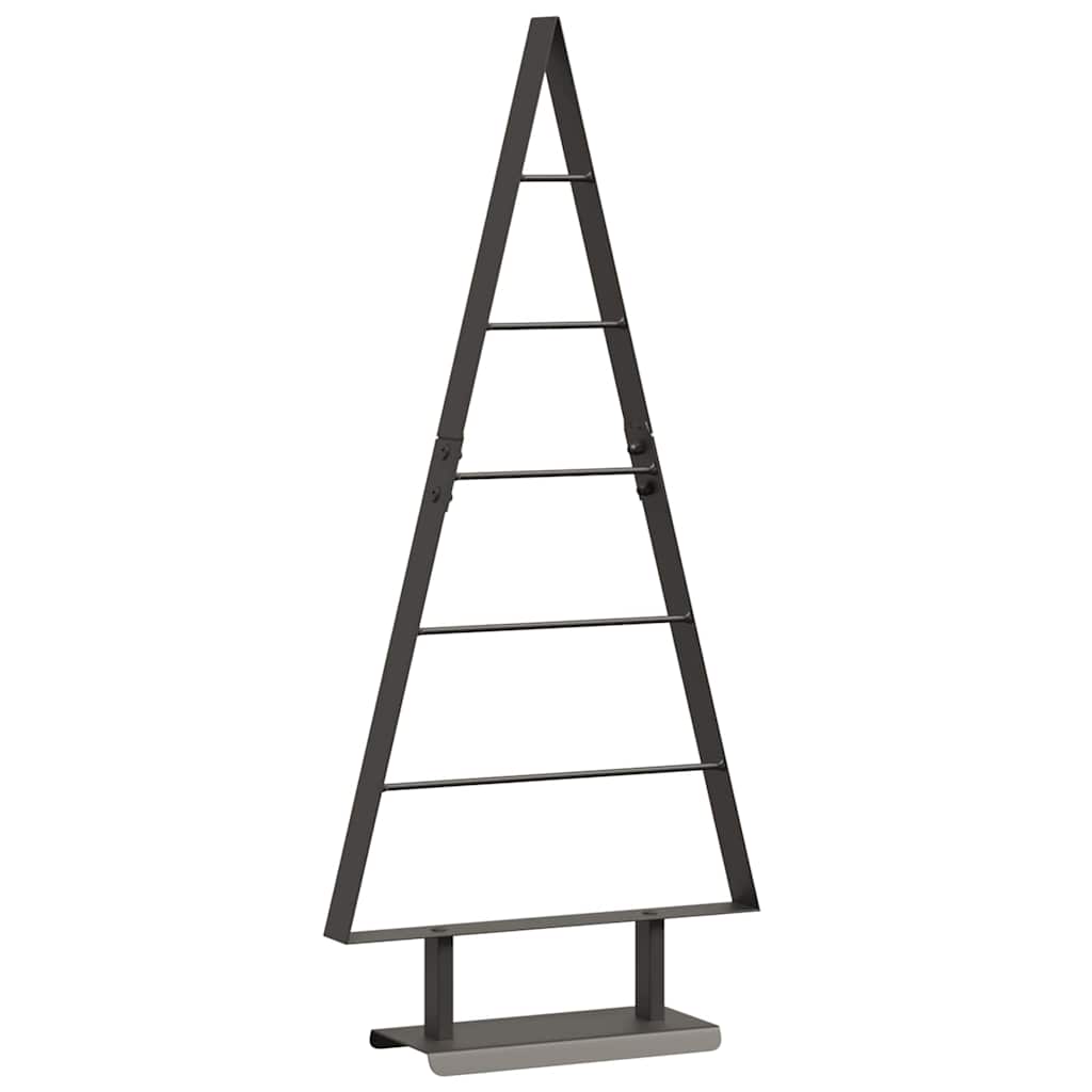 Metall juletre med stativ Svart 90 cm Stål