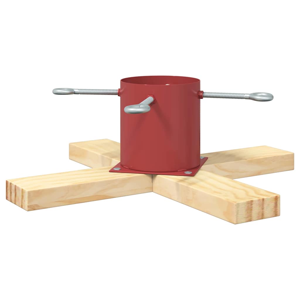 Juletre Stand 1.73 med vanntank Rød 50 x 50 x 16 cm Massiv furu
