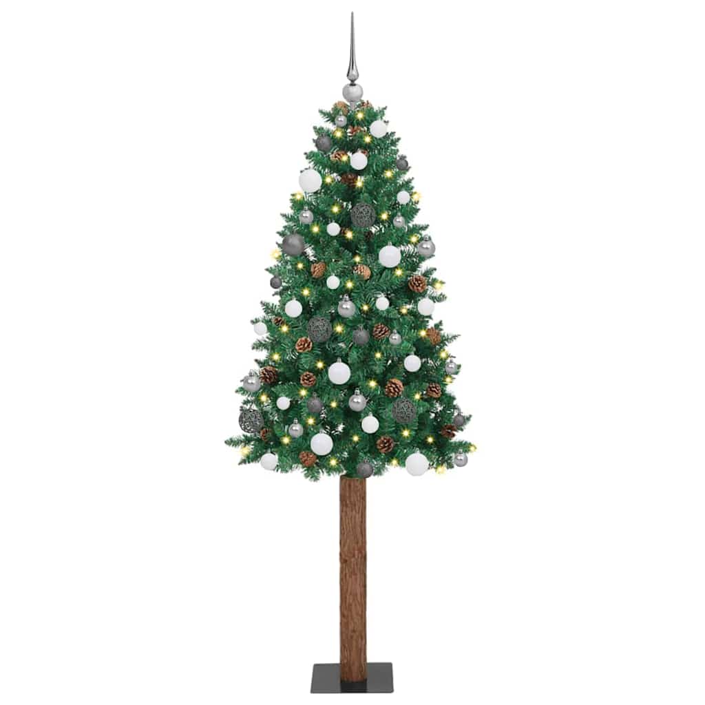 Slim juletre grønn 77 x 77 x 210 cm PVC