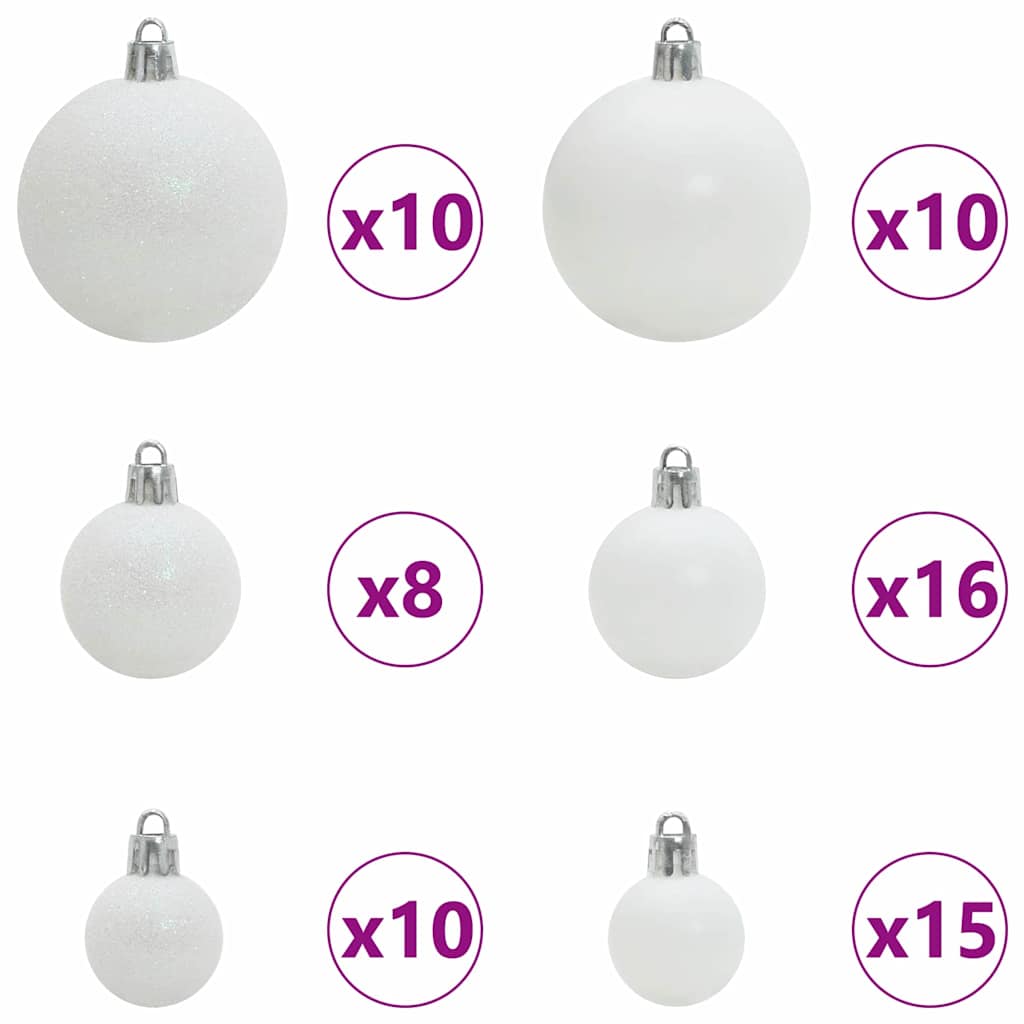 Slim juletre med 300 LED grønn 210 cm PVC og Massivt Furu tre