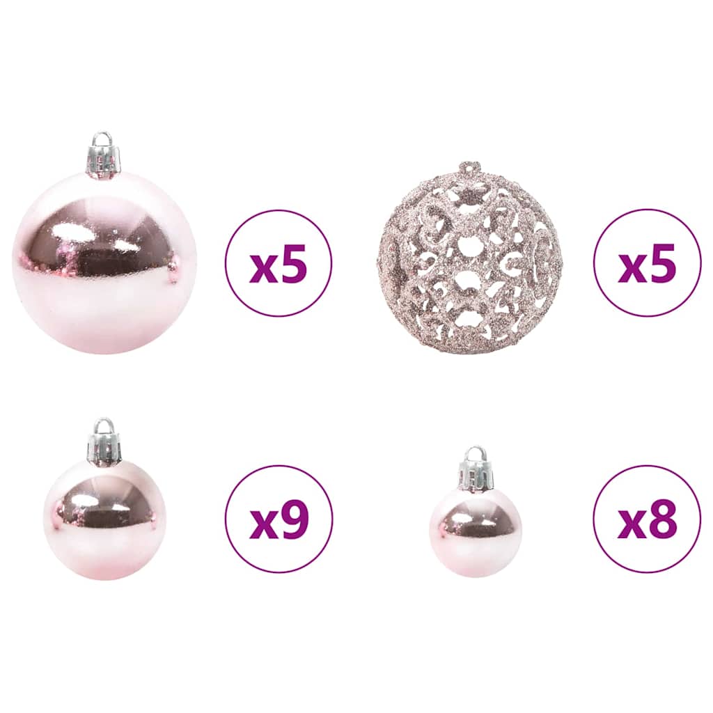 Slim juletre Grønn og hvit 150 cm PVC og Massivt Furu tre