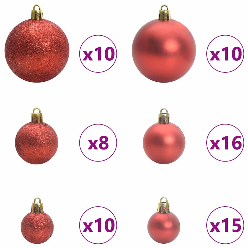 Slim juletre Grønn og hvit 210 cm PVC og Massivt Furu tre