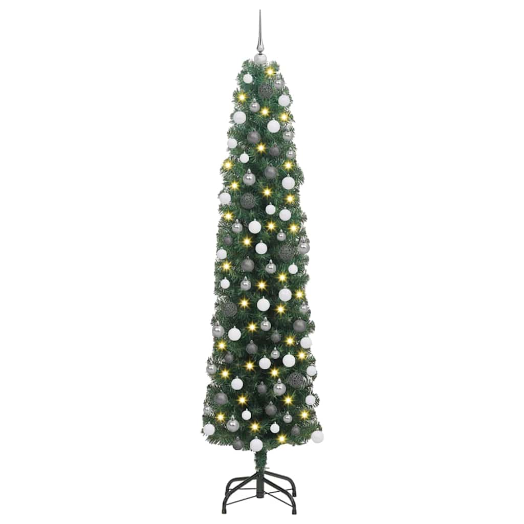 Slim juletre grønn 48 x 48 x 180 cm Plast og metall