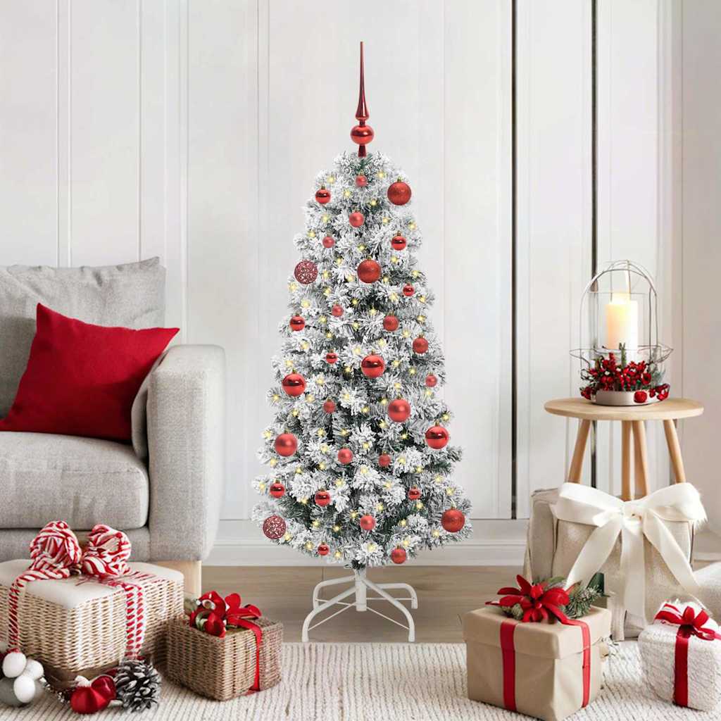 Kunstig sammensatt juletre med LED -stripelys 120 cm PVC