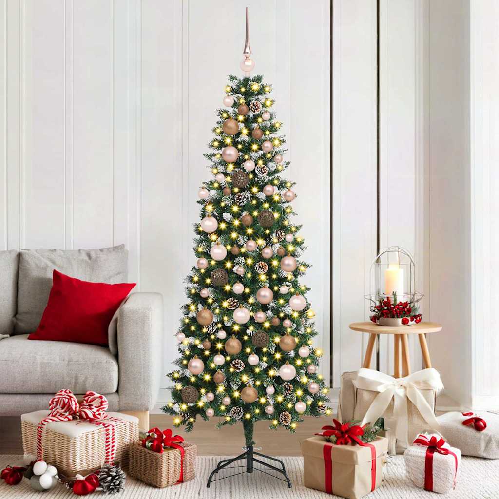 Kunstig juletre med stativ grønn 180 cm PVC