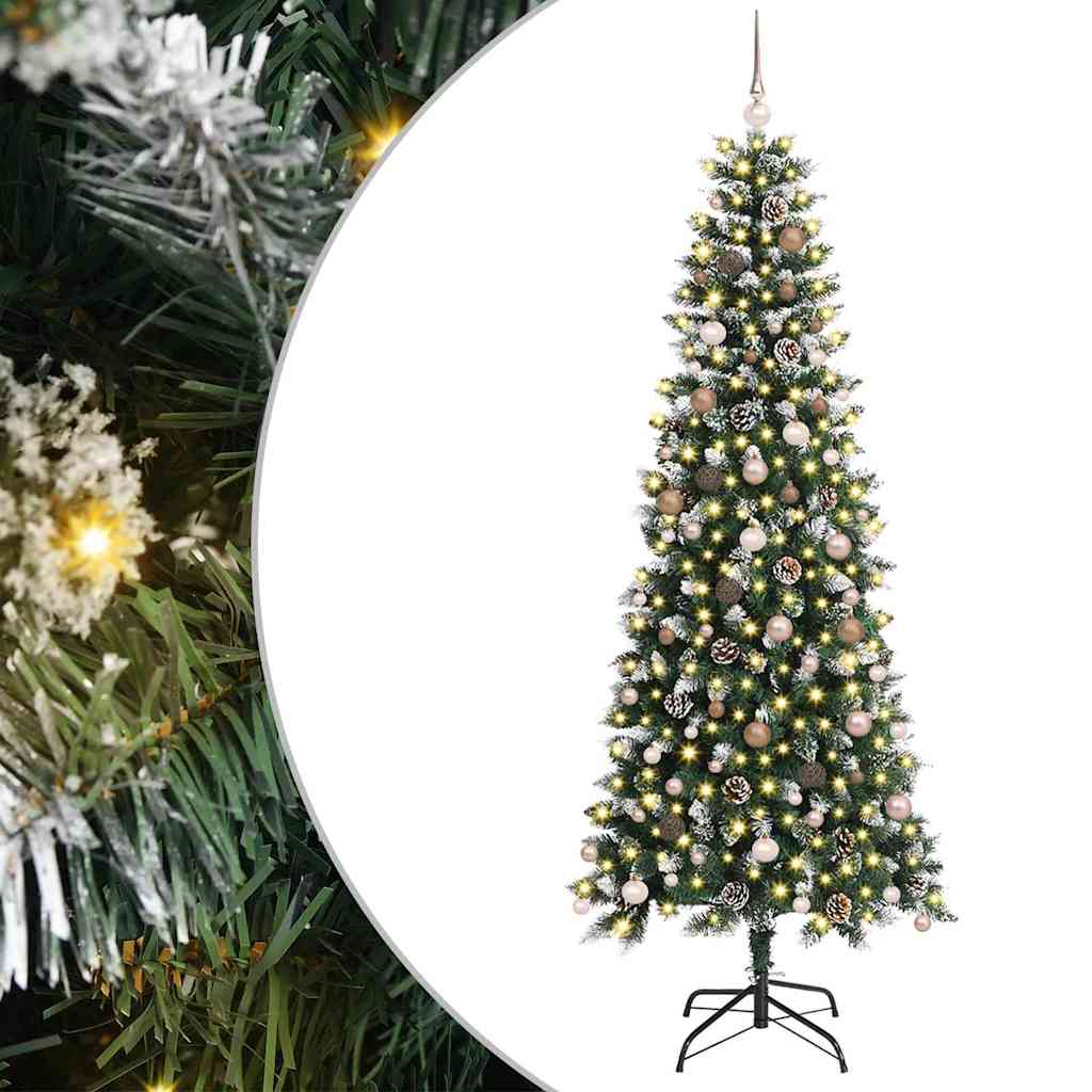 Kunstig juletre med stativ grønn 240 cm PVC