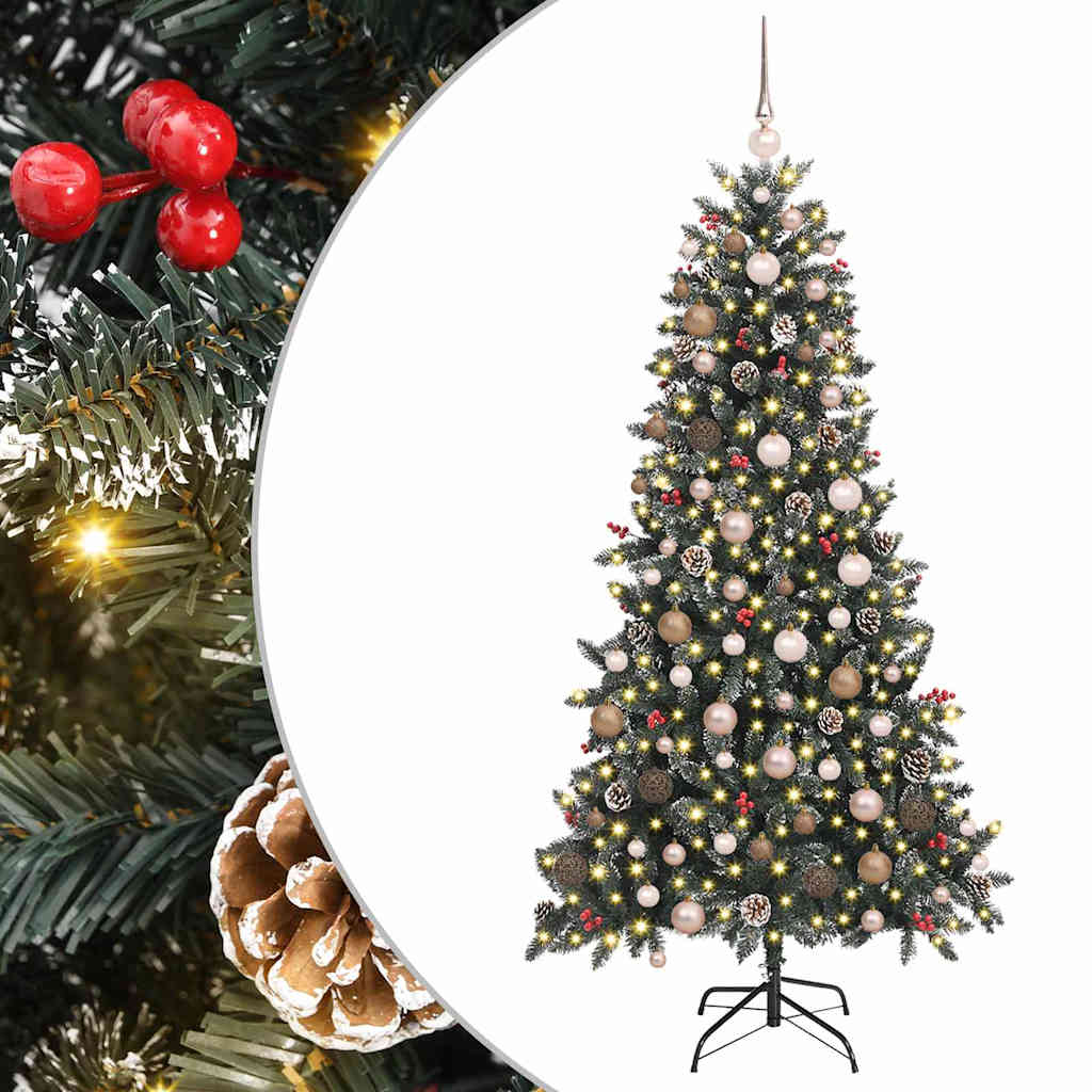 Kunstigjuletre med stativ grønn 210cm PVC