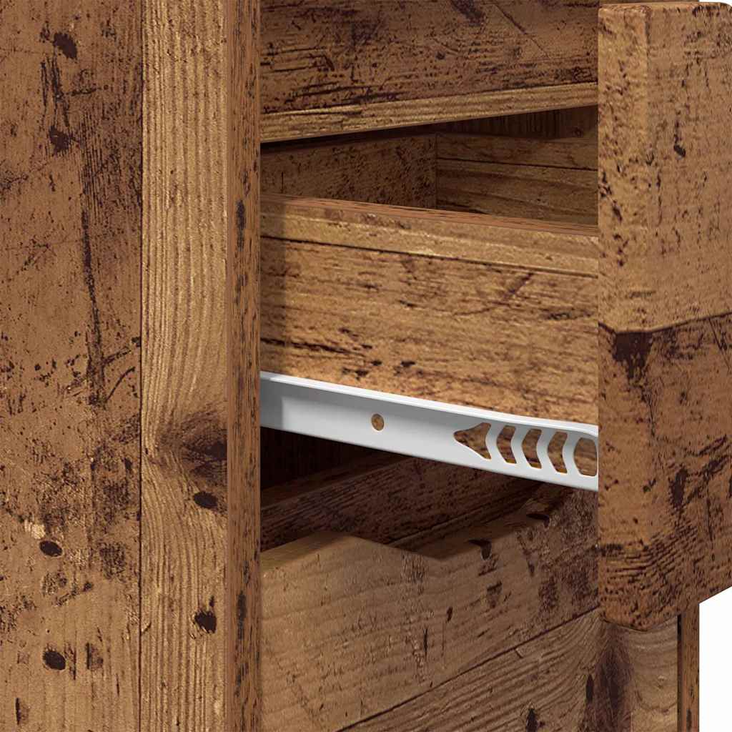 Nattbord 2 pcs Gamle tre 30,5 x 30 x 43 cm Konstruert tre