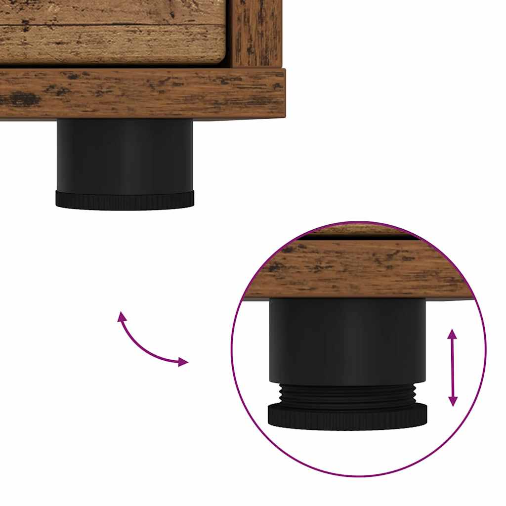 Nattbord 2 pcs Gamle tre 30,5 x 30 x 43 cm Konstruert tre