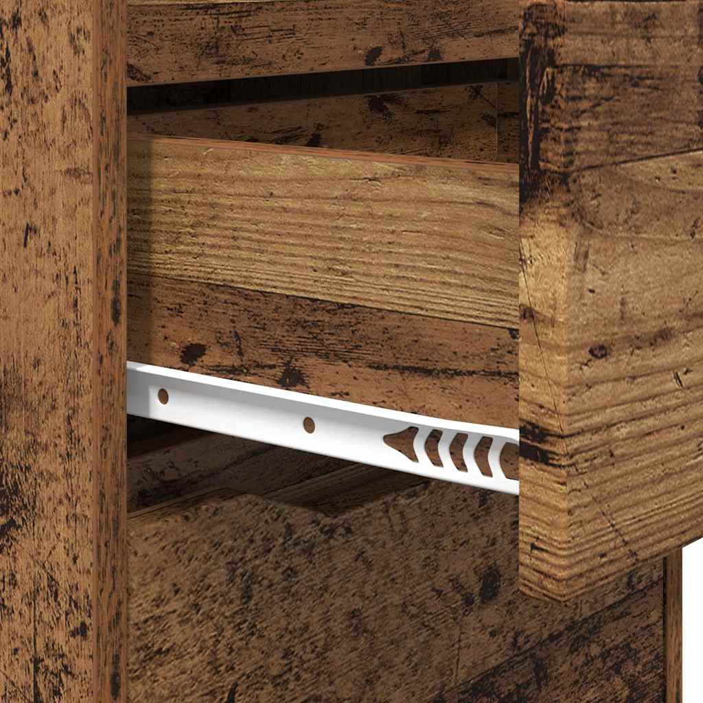 Nattbord 2 pcs Gamle tre 40 x 30 x 467 cm Konstruert tre