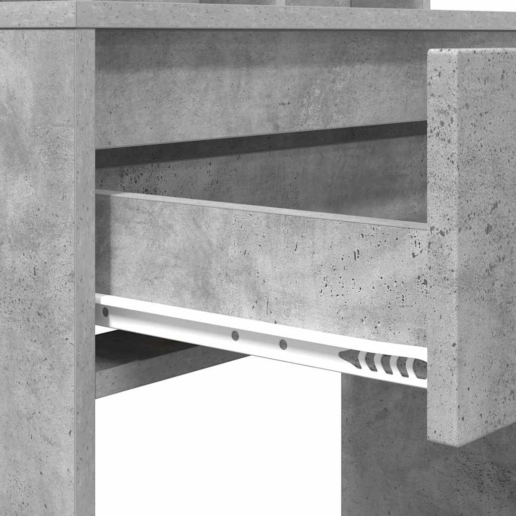 Soverom sminkebord Betonggrå 80 x 39,6 x 135 cm Konstruert tre