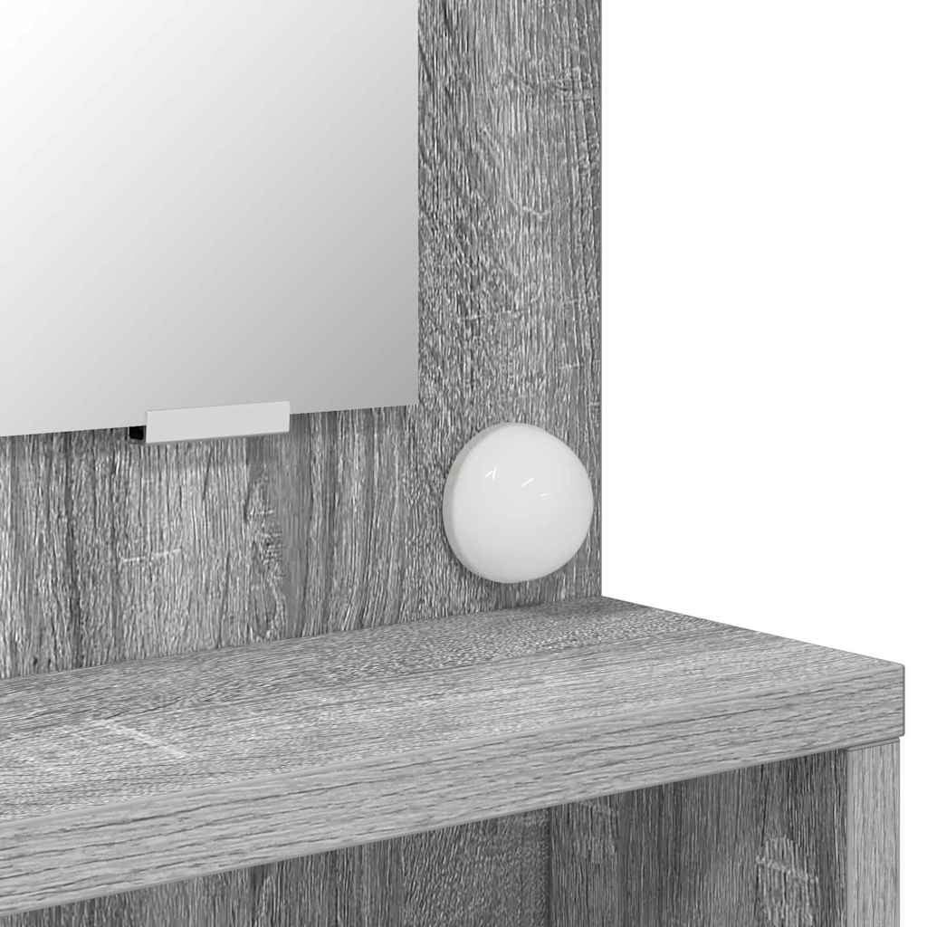 Soverom sminkebord Grå Sonoma 80 x 39,6 x 135 cm Konstruert tre