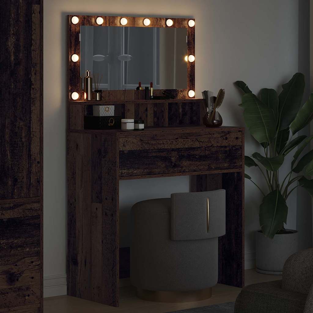 Soverom sminkebord Gamle tre 80 x 39,6 x 135 cm Konstruert tre