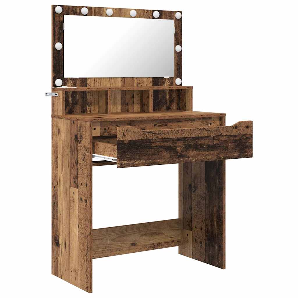 Soverom sminkebord Gamle tre 80 x 39,6 x 135 cm Konstruert tre