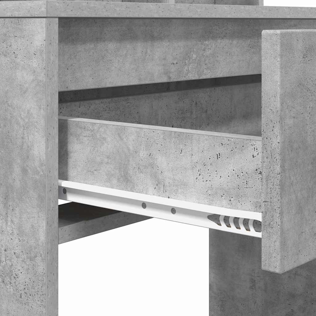 Soverom sminkebord Betonggrå 80 x 39,6 x 135 cm Konstruert tre