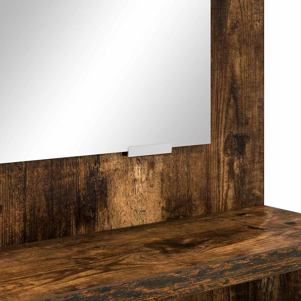 Soverom sminkebord Røkt eik 80 x 39,6 x 135 cm Konstruert tre