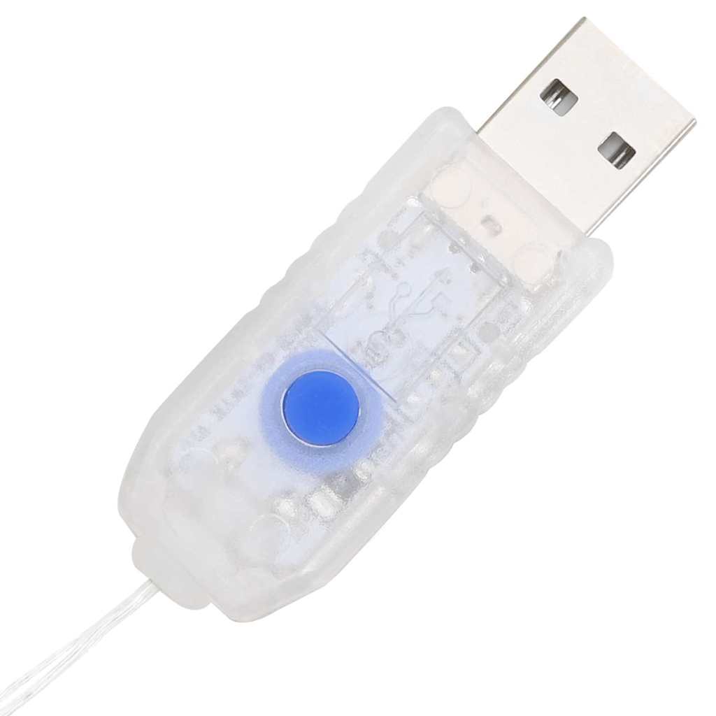 Reinsdyrfamilie 3 pcs Varmhvit 128 cm PET