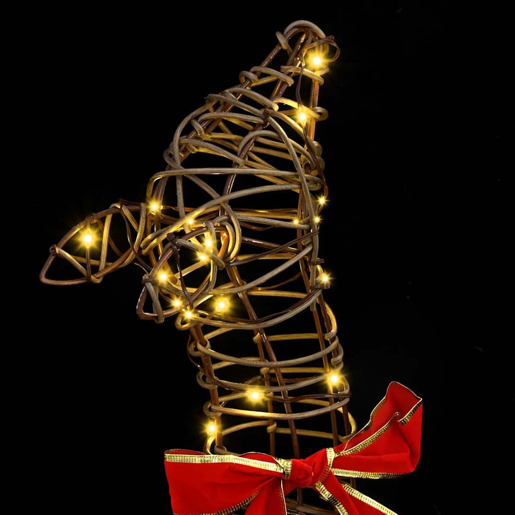 Reinsdyrfamilie 3 pcs Varmhvit 128 cm Rotting