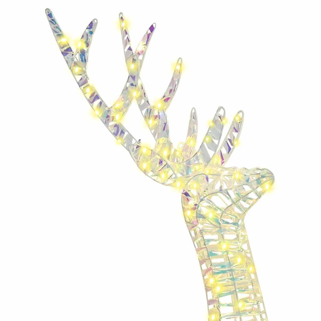 3D reinsdyr Varmhvit 128 cm PET