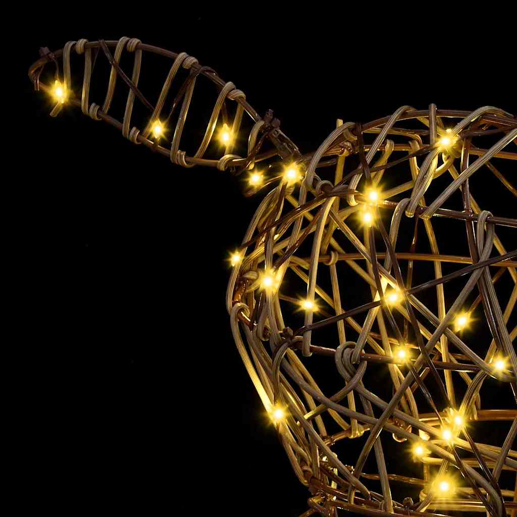 3D reinsdyr Varmhvit 128 cm Rotting