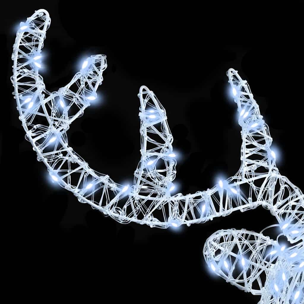 Rudolf hode Kaldhvit 60 cm Akryl