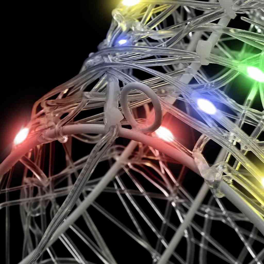 Rudolf hode fargerik 60 cm Akryl