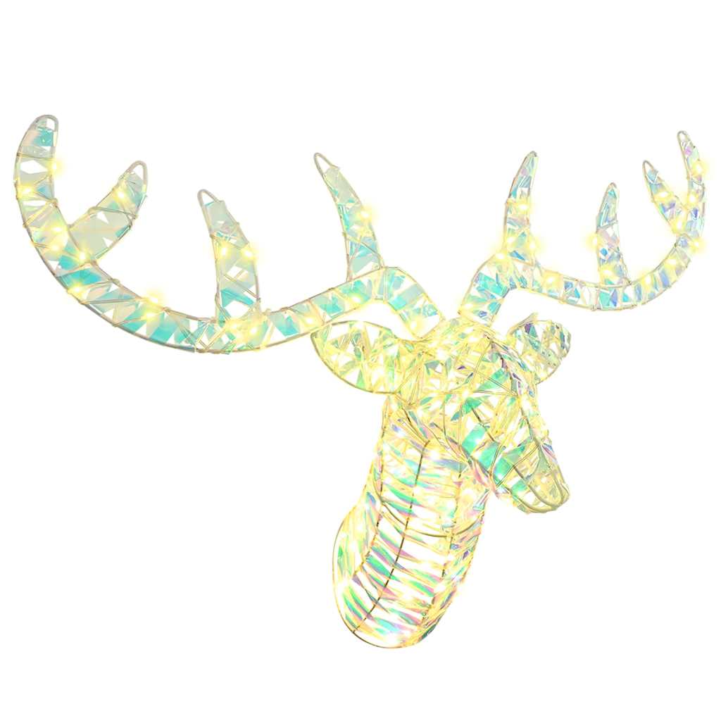 Reinsdyr Trekke Slede Varmhvit 60 cm PET