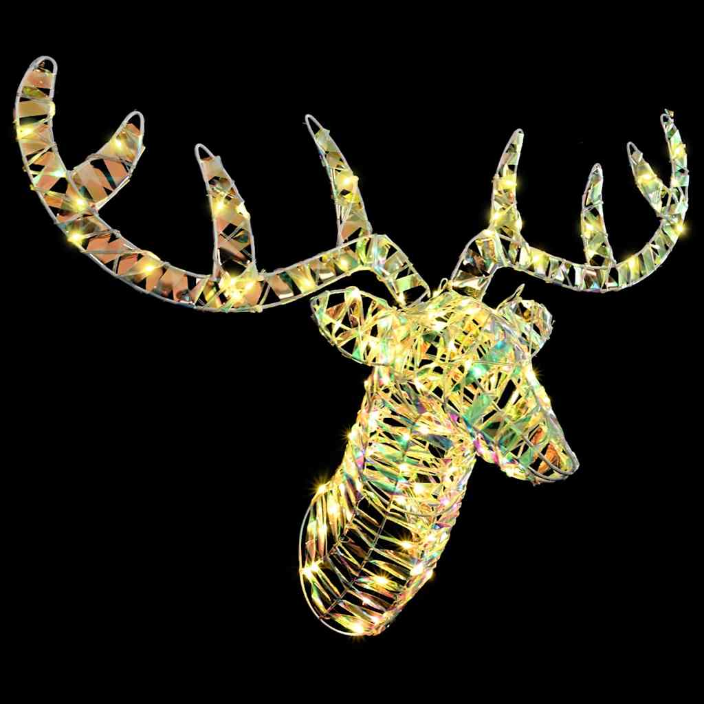 Reinsdyr Trekke Slede Varmhvit 60 cm PET