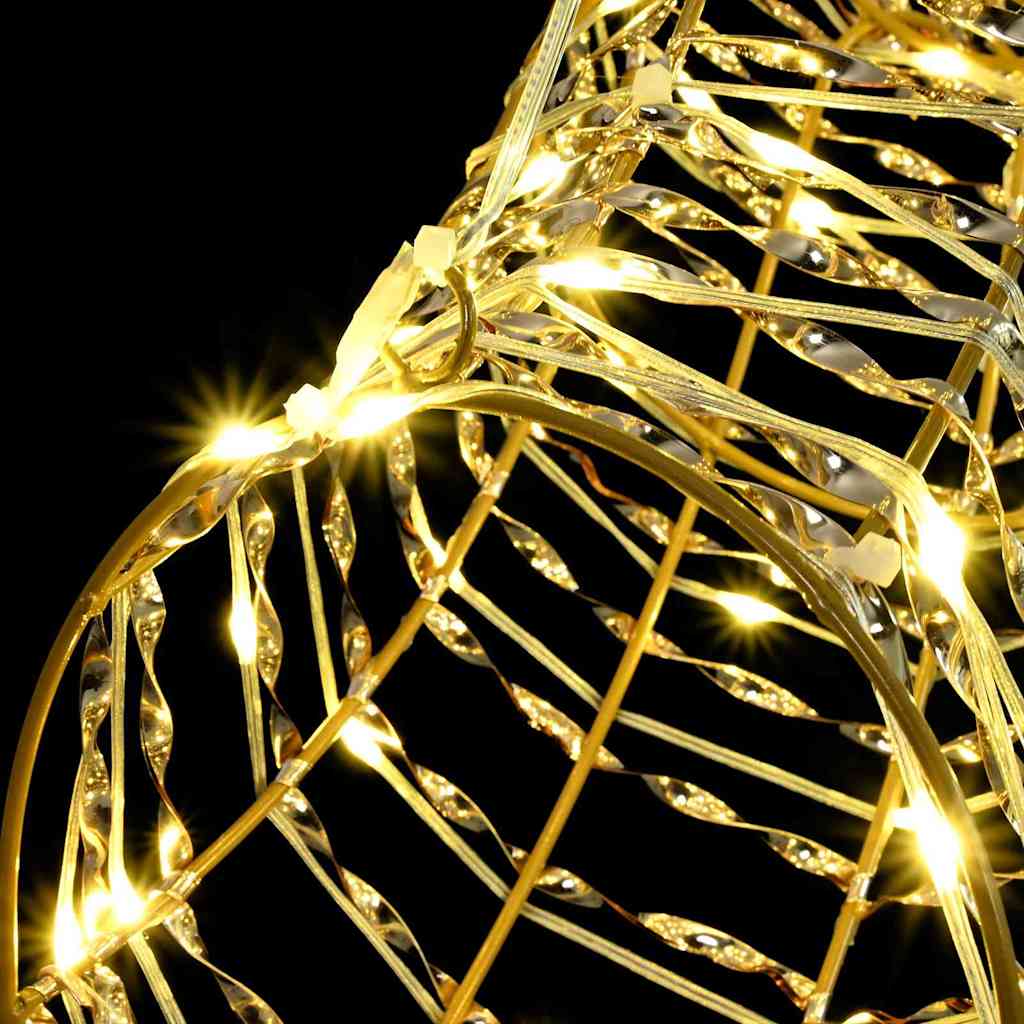 Reinsdyr Trekke Slede Varmhvit 60 cm PET