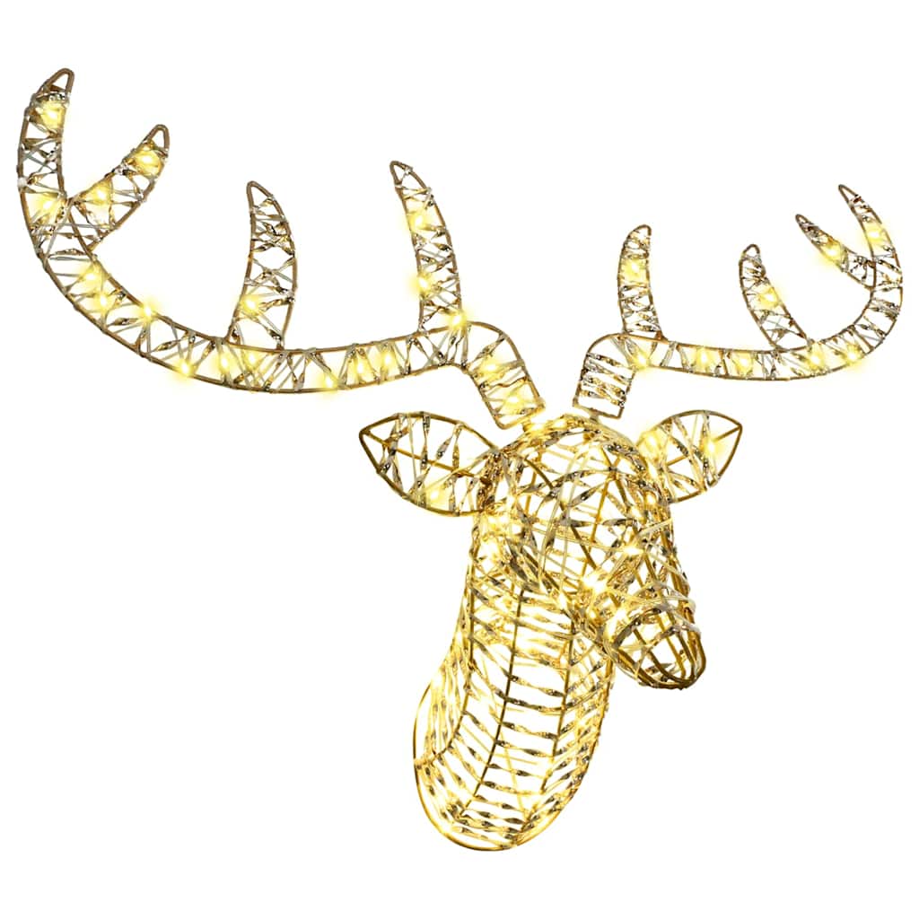 Reinsdyr Trekke Slede Varmhvit 60 cm PET