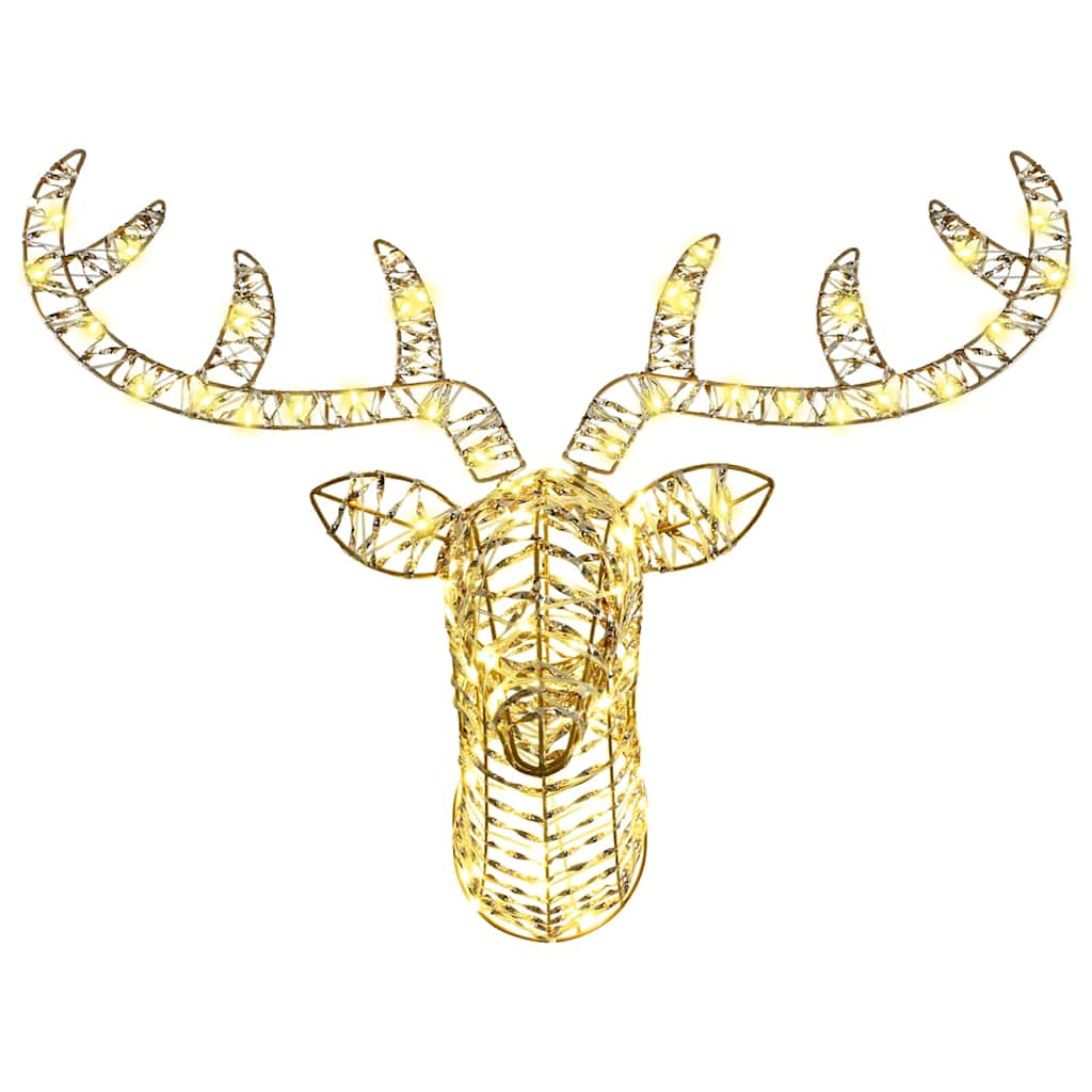 Reinsdyr Trekke Slede Varmhvit 60 cm PET