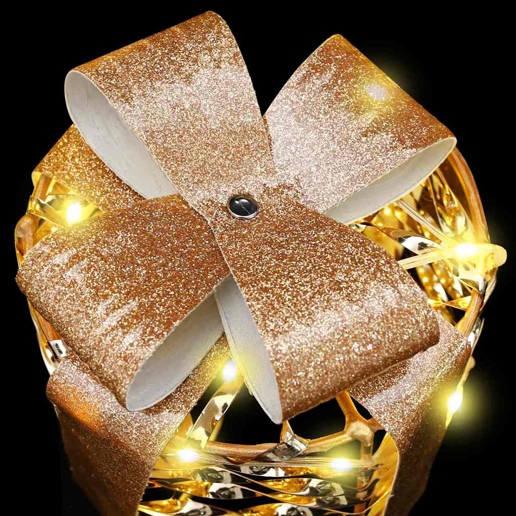 Gaveeske Dekorasjon 3 pcs Varmhvit 12 cm 15 cm 20 cm PET