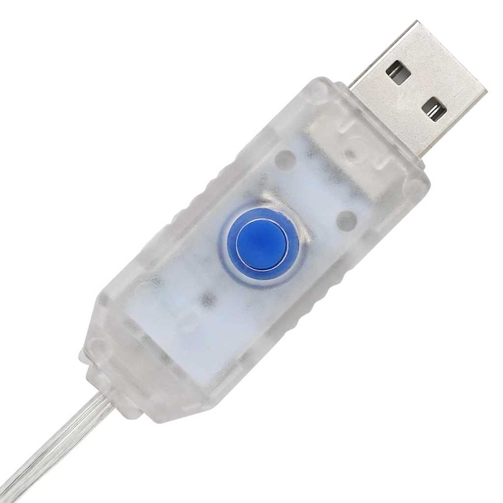 Gaveeske med 60 LED 3 pcs Varmhvit 20 x 20 x 20 cm PET