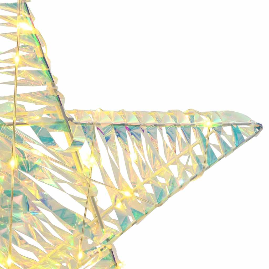 3D Stjerne med 50 LED Varmhvit 55 x 52.5 x 9 cm PET