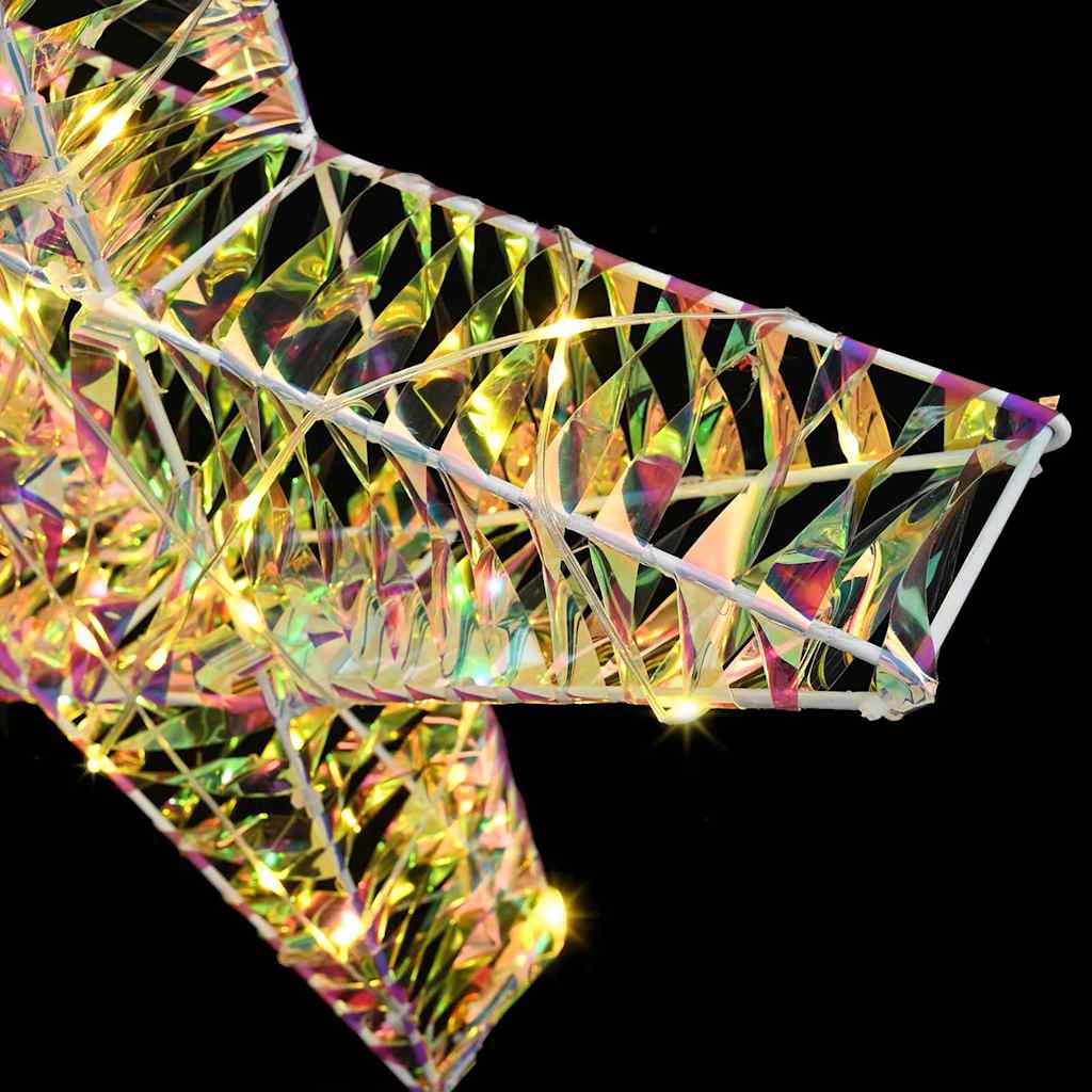 3D Stjerne med 50 LED Varmhvit 55 x 52.5 x 9 cm PET