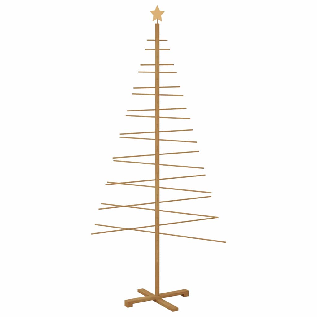 Trekjuletrær med stativ Brun 210 cm Bambus