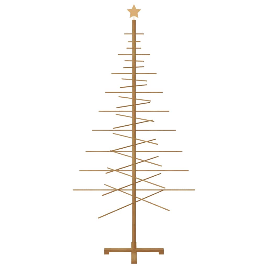Trekjuletrær med stativ Brun 210 cm Bambus