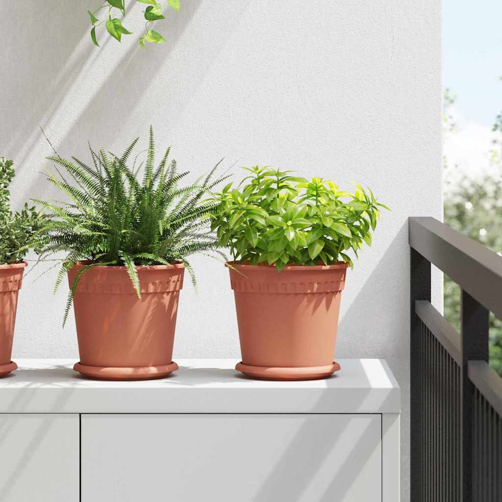 Plantepotter 24 pcs Klinker Rød Ø 19 x 16 cm Plast