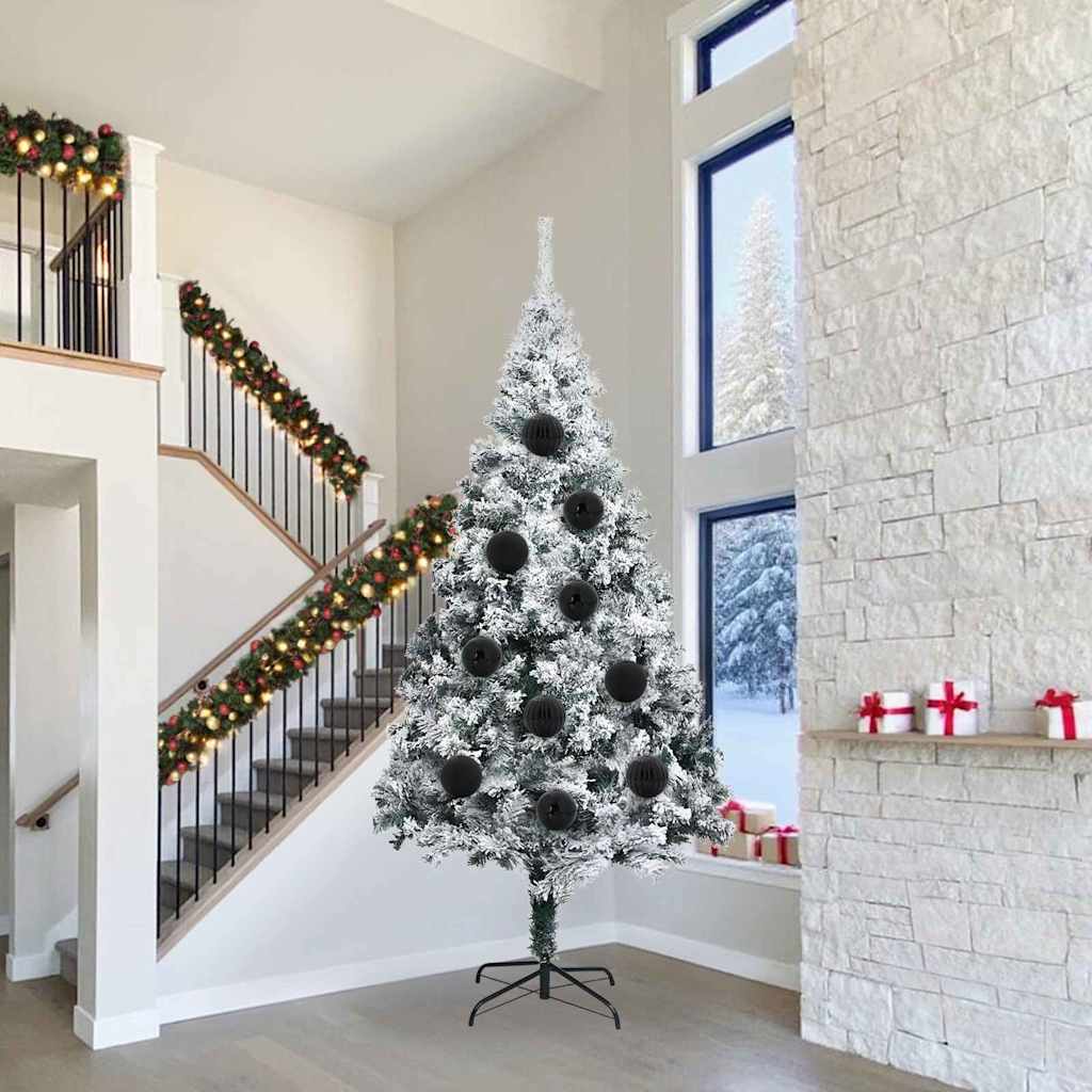 Julekule Sett 4 pcs Svart Plast