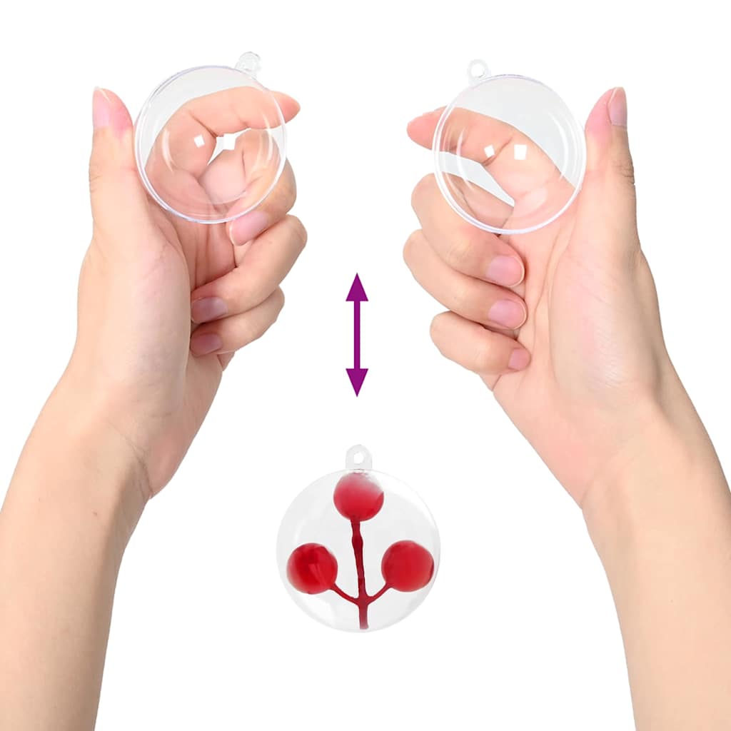 Julekule Sett 200 pcs Gjennomsiktig Ø 5 cm