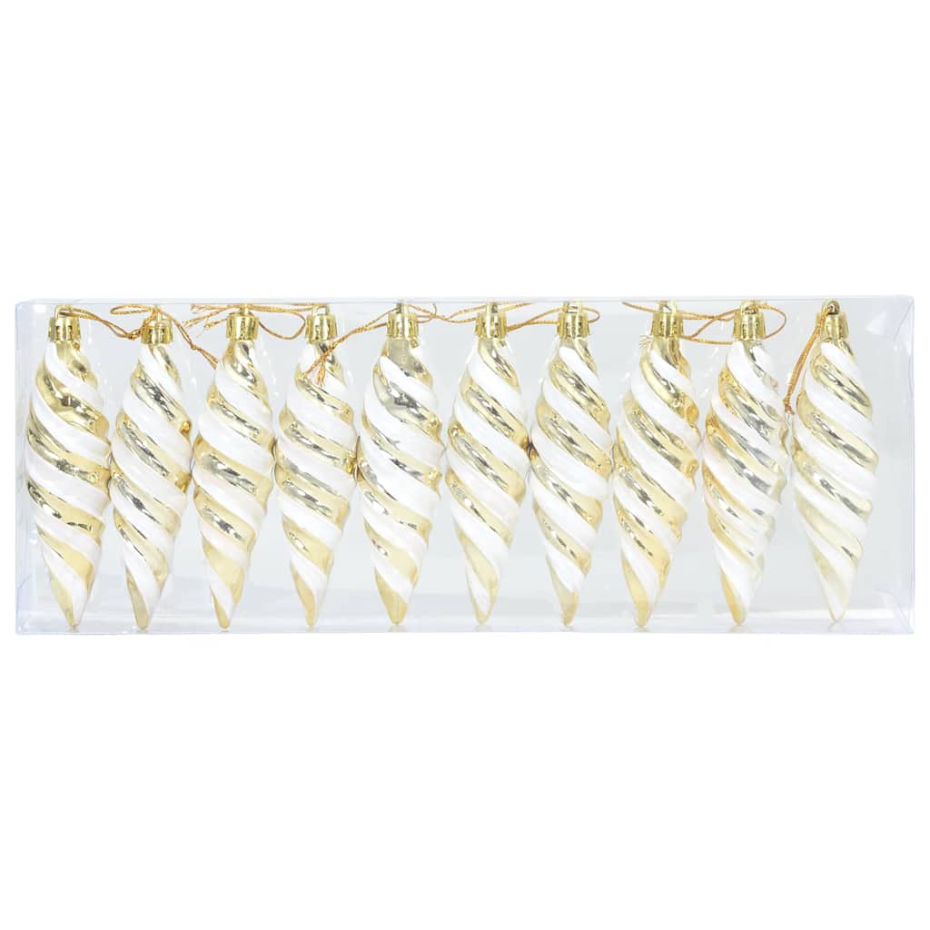 Jule Spiralformet Kule 40 pcs Gull