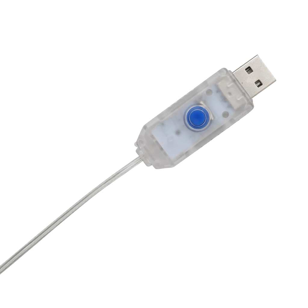 Belyst Julenisse Varmhvit 62 x 70 cm Glitterstoff