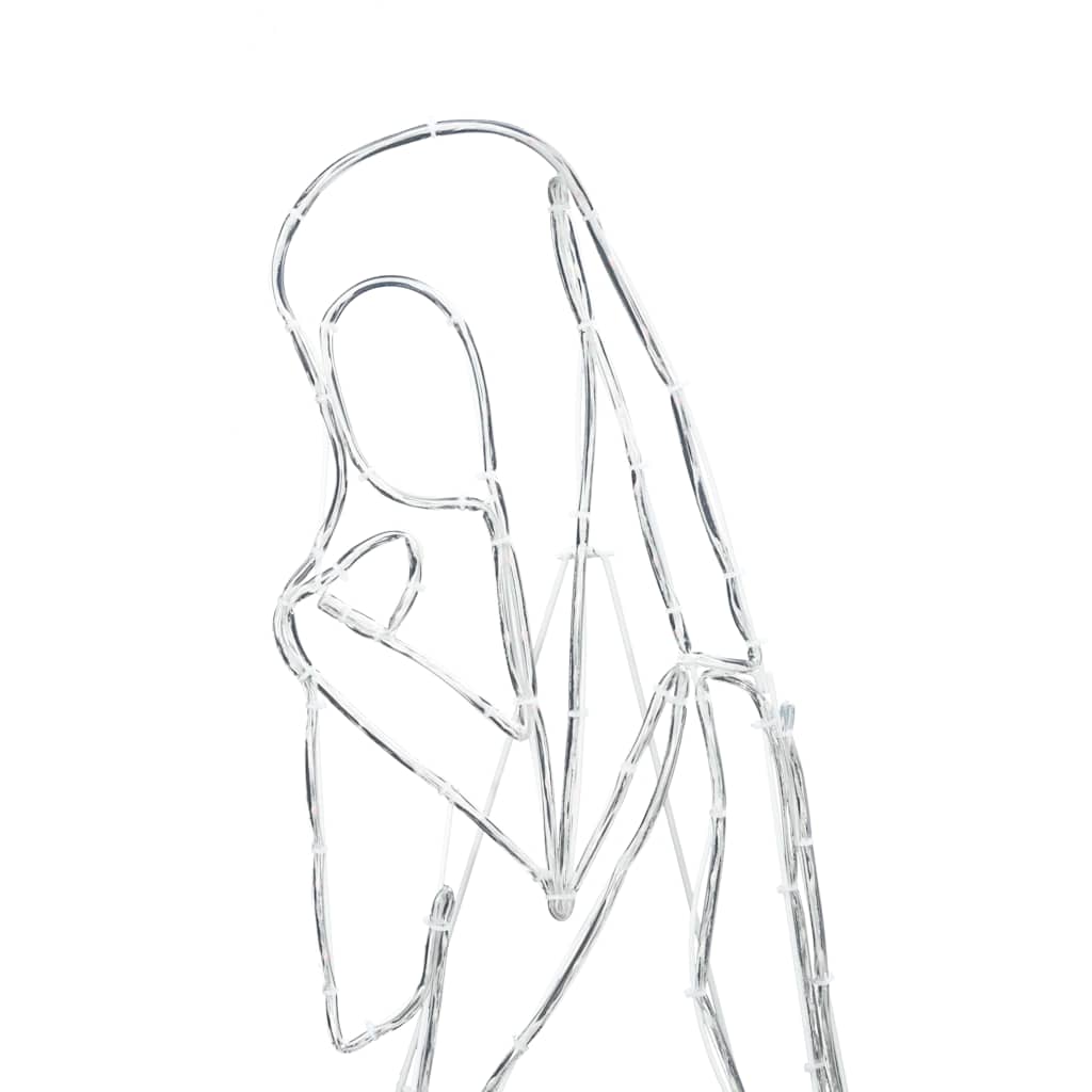 Belyst Krybbesett med 550 LED Flerfarget 112 x 72 cm PVC