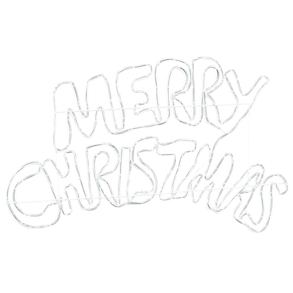 Jule Skilt med 240 LED Flerfarget 100 x 50 cm PVC