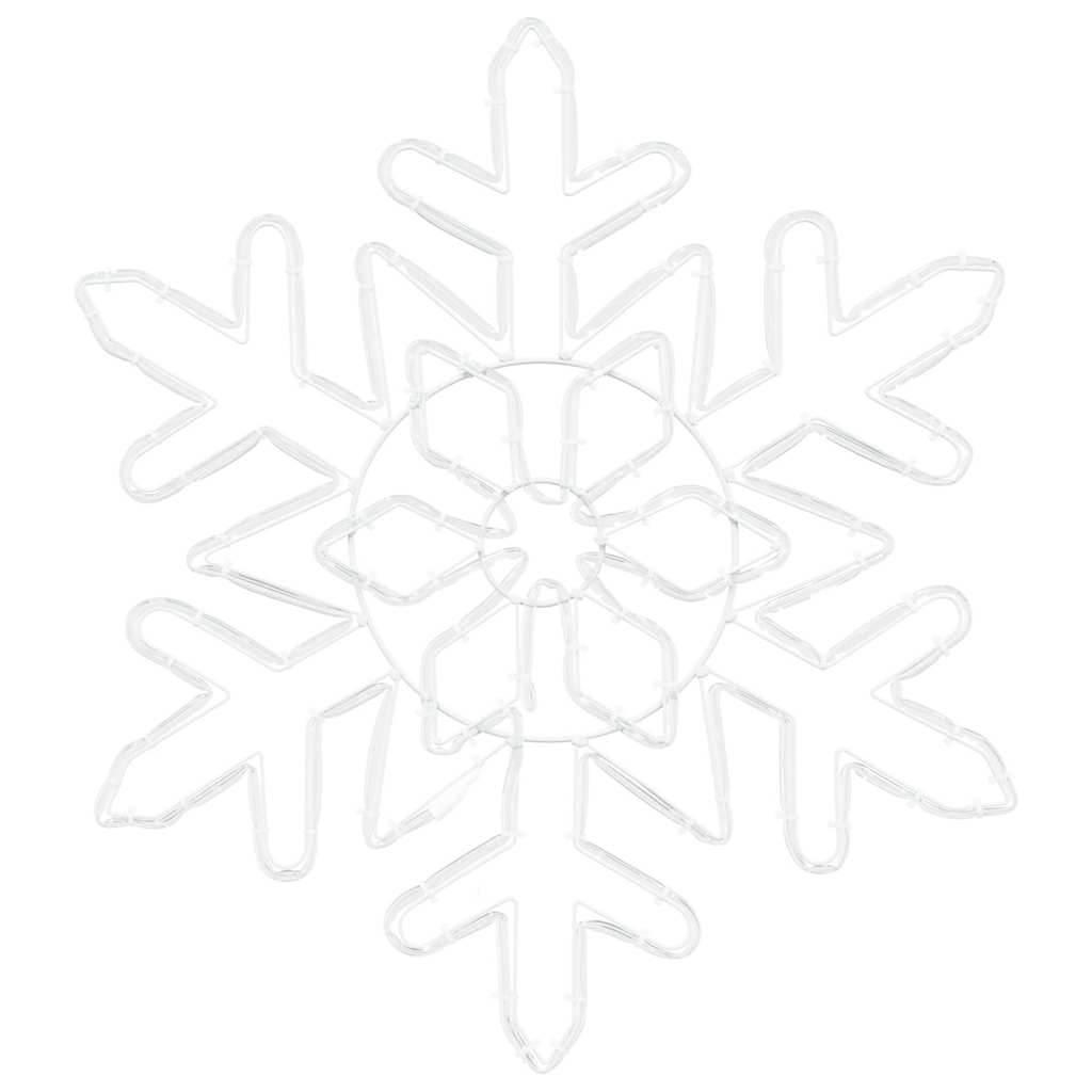 Jule Snøfnugg med 156 LED Blå 55.5 x 55.5 x 0.75 cm PVC