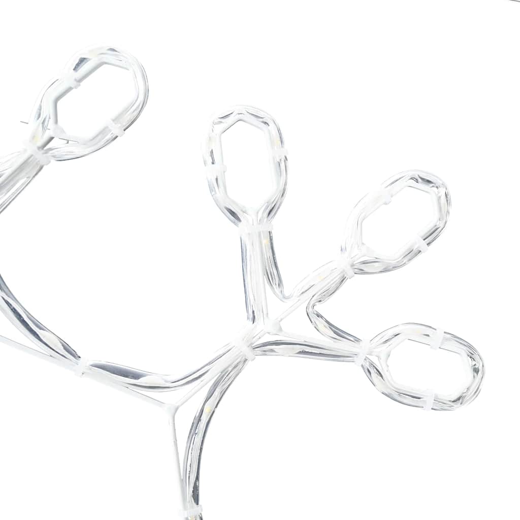 Jule Snøfnugg med 252 LED Varmhvit 45 x 38 cm PVC