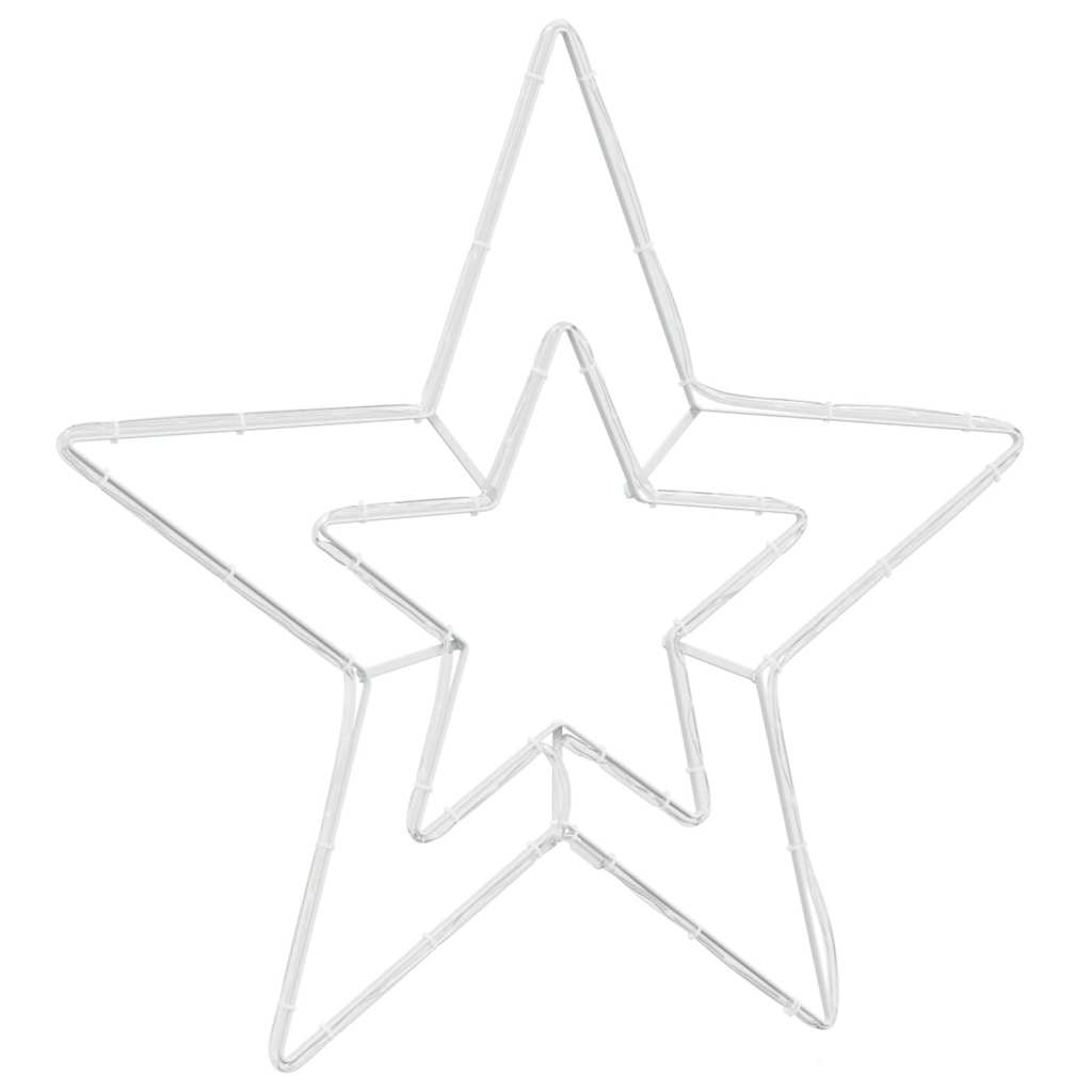 Opplyst Juletrestjerne Kaldhvit 51.5 x 50 x 0.65 cm Jern